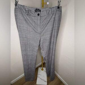 Talbots Wool Dress Pants Size 16W Career Office Work Trousers Houndstooth